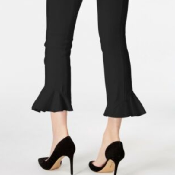 INTERNATIONAL CONCEPTS - RUFFLED-HEM CROPPED PANTS - Picture 3 of 4